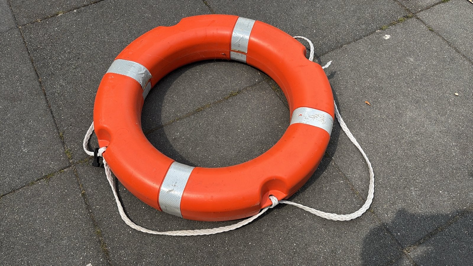 Reddingsboei - Oranje met reflecterende strepen, Watersport en Boten, Ophalen of Verzenden, Gebruikt