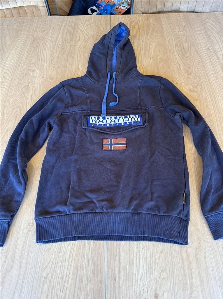 Napapijri Bergee Heren Pullover Hoodie/Cagoule - Maat S, Ophalen of Verzenden, Zo goed als nieuw