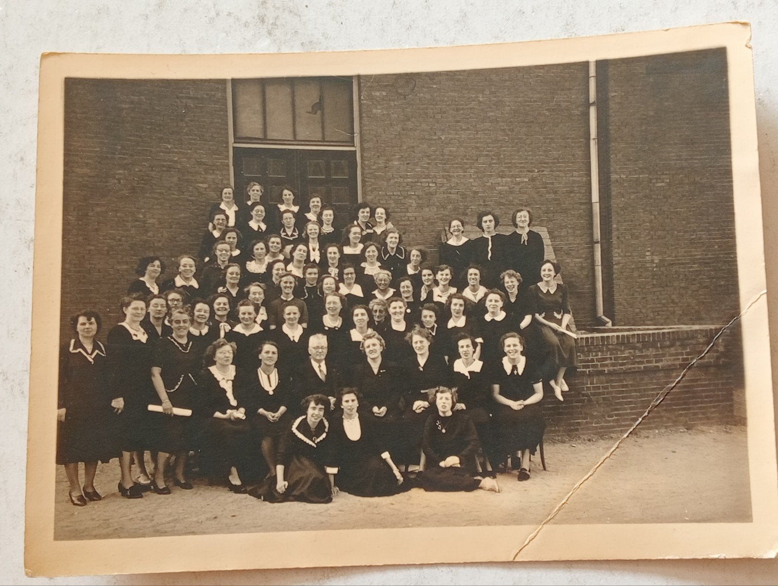 Groepsfoto Niestadt Vlaardingen, Ophalen of Verzenden, Voor 1940, Gebruikt, Overige onderwerpen
