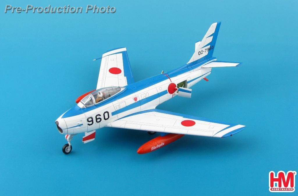 Mitsubishi F-86F Sabre Blue Impulse JASDF HobbyMaster HA4318, Schaalmodel, Verzenden, Military-Models VJ Mendelssohnstraße 29 sales@military-models-vj.de