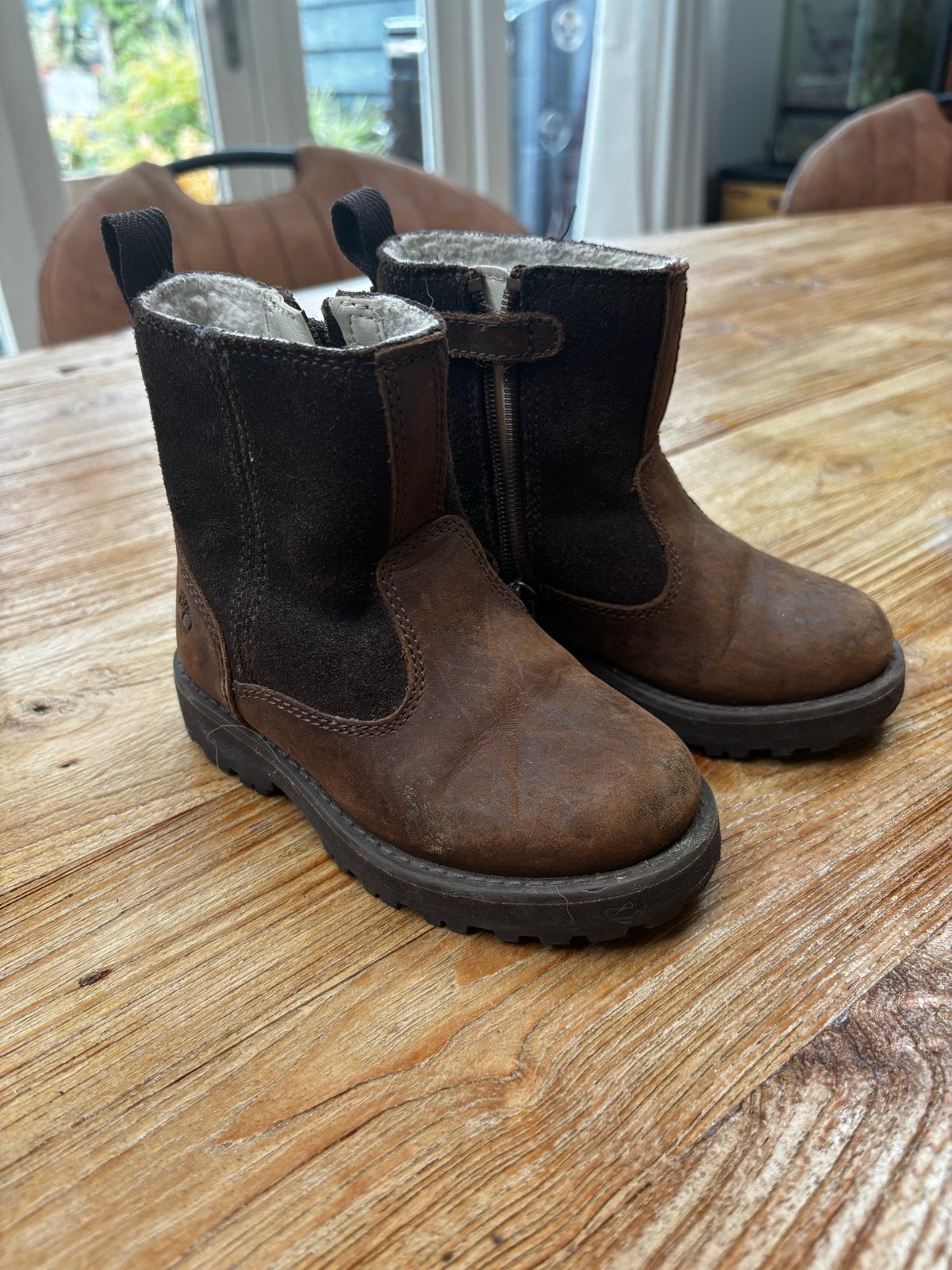 Timberland kinderlaarsjes maat 24 - Zo goed als nieuw, Ophalen, Zo goed als nieuw, Jongen of Meisje, Laarzen
