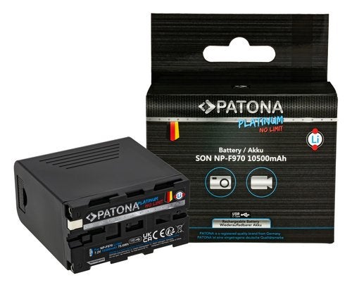 Platinum Battery with USB-C in/out Sony F960 USB-A 5V/2A, Verzenden, Nieuw