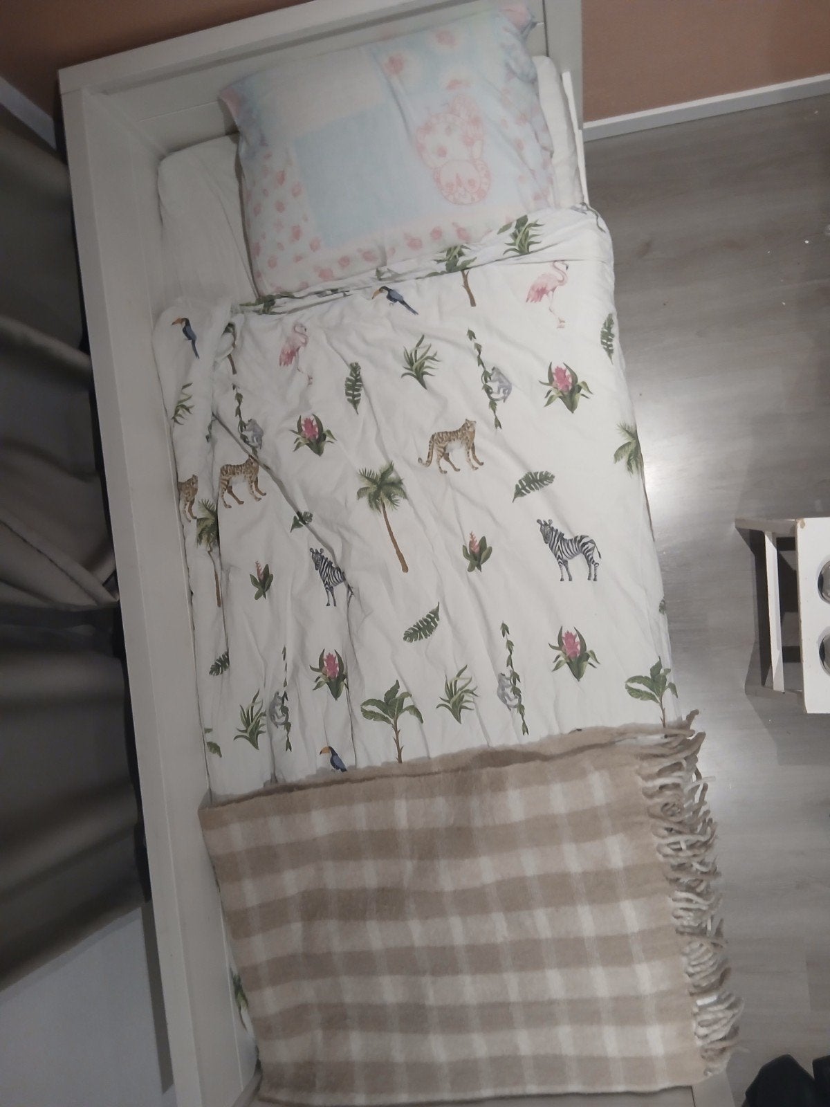 Eenpersoonsbed met lades - Wit, Ophalen, Gebruikt, 90 cm, Eenpersoons
