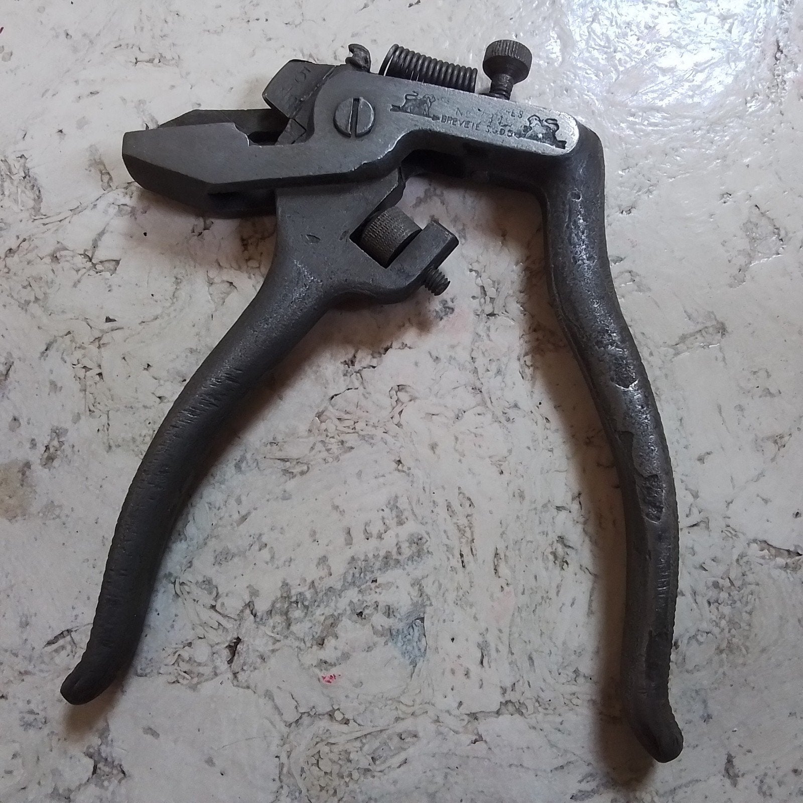 Antieke zaagzettertang,fabr. Peugeot Fréres, Antiek en Kunst, Ophalen of Verzenden