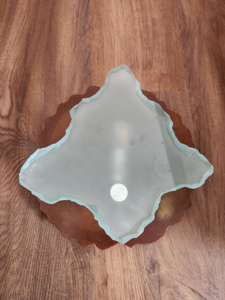 Brand van Egmond,  behind the frosted glass, wandlamp, Ophalen