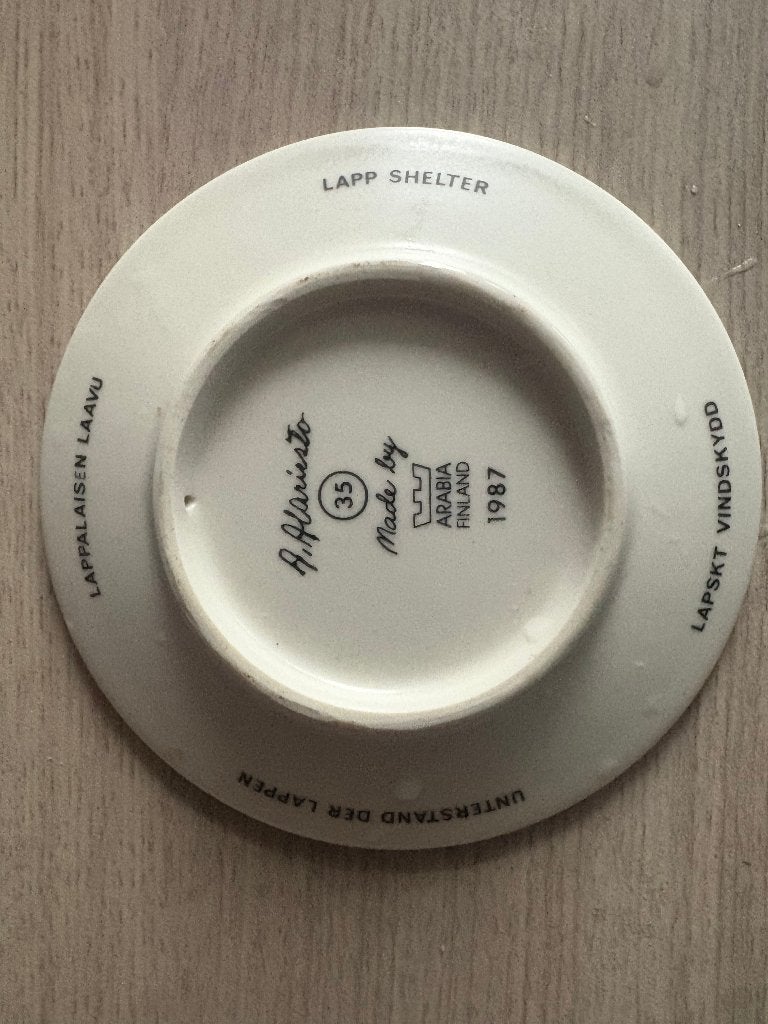 antieke bordjes, Ophalen