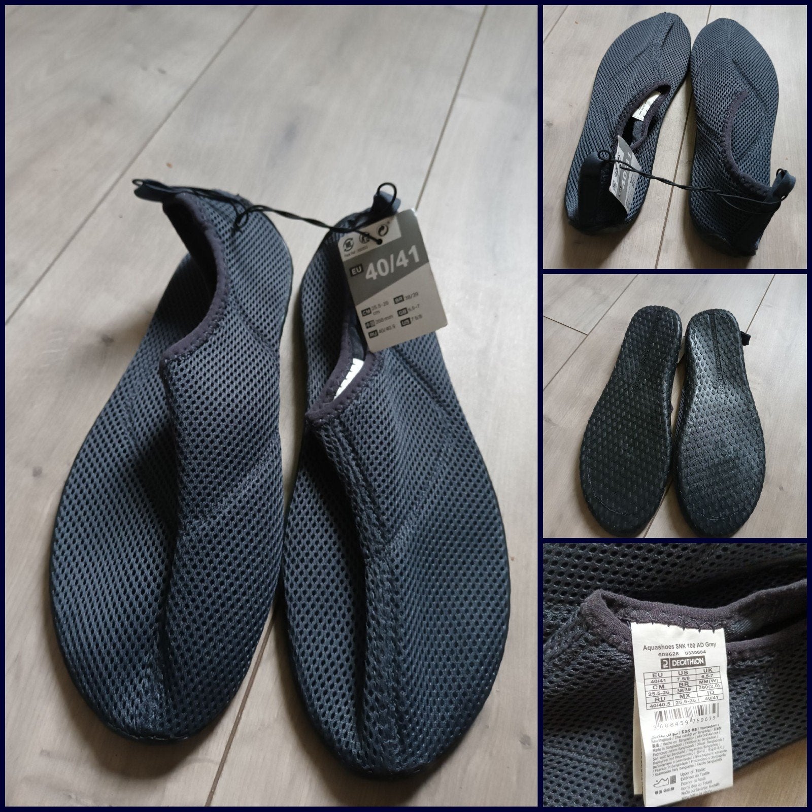 Decathlon Aquashoes - Donkerblauw - Maat 40/41 NEW, Ophalen of Verzenden, Nieuw, Overige