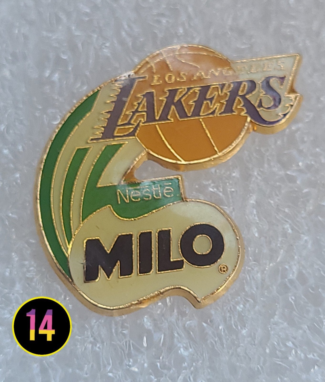 Los Angeles Lakers Milo Nestle Pin  Basketbal NBA, Verzenden