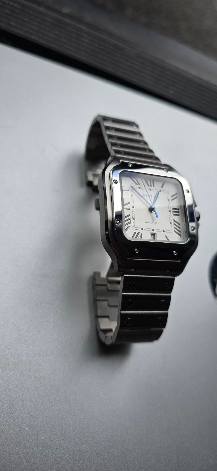 Cartier Santos 40MM Large, Overige merken, Staal, Staal, Polshorloge