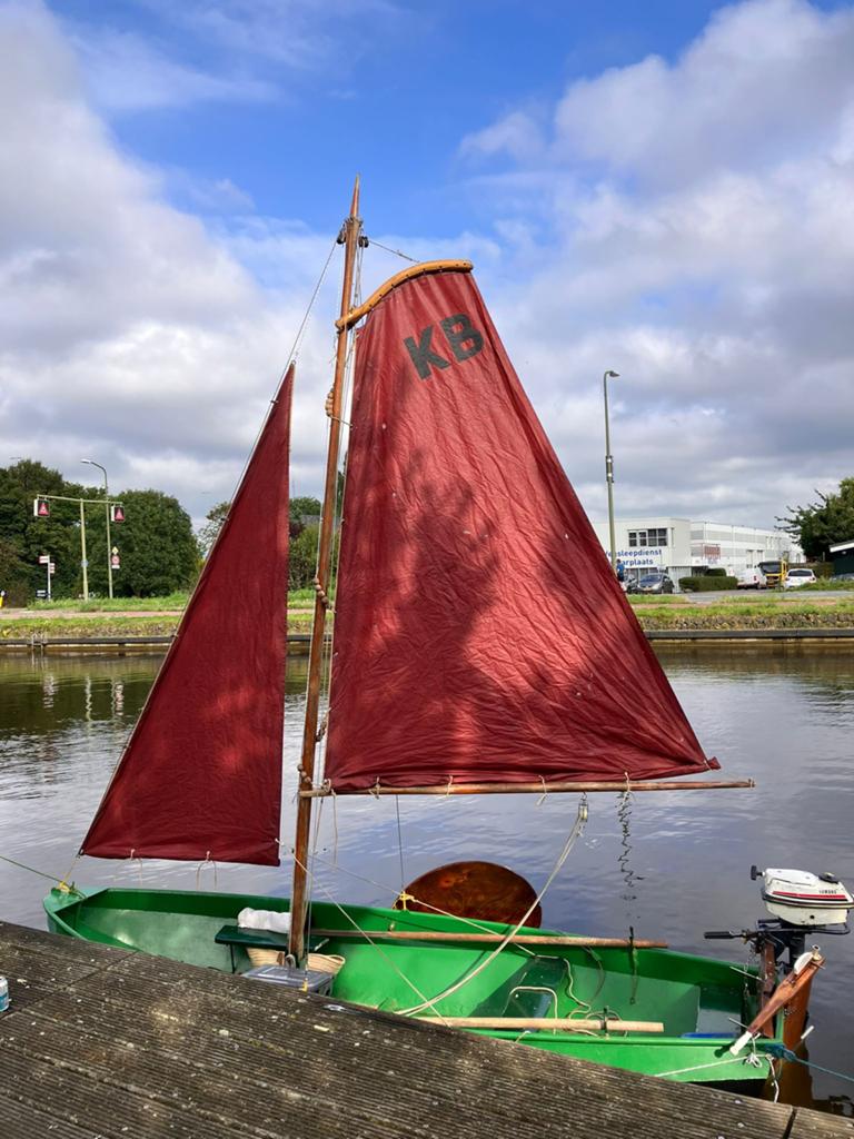 Lelievlet Zeilboot, Watersport en Boten, Zeilen en Zeiltoebehoren, Gebruikt, Minder dan 15 m², Ophalen