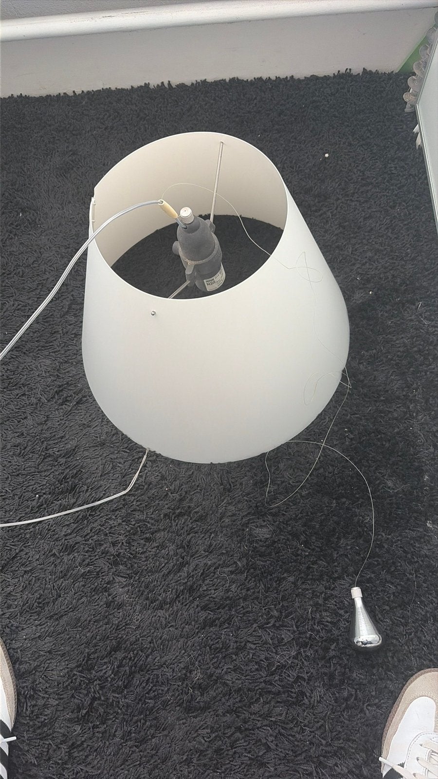 Luceplan hanglamp met gewicht, Hanglamp, Gebruikt, Wit, Rond