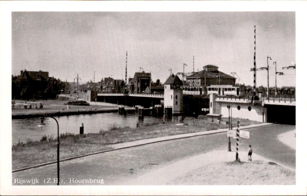 Rijswijk - Hoornbrug - Brug en kade, Ophalen of Verzenden, 1920 tot 1940, Ongelopen, Zuid-Holland