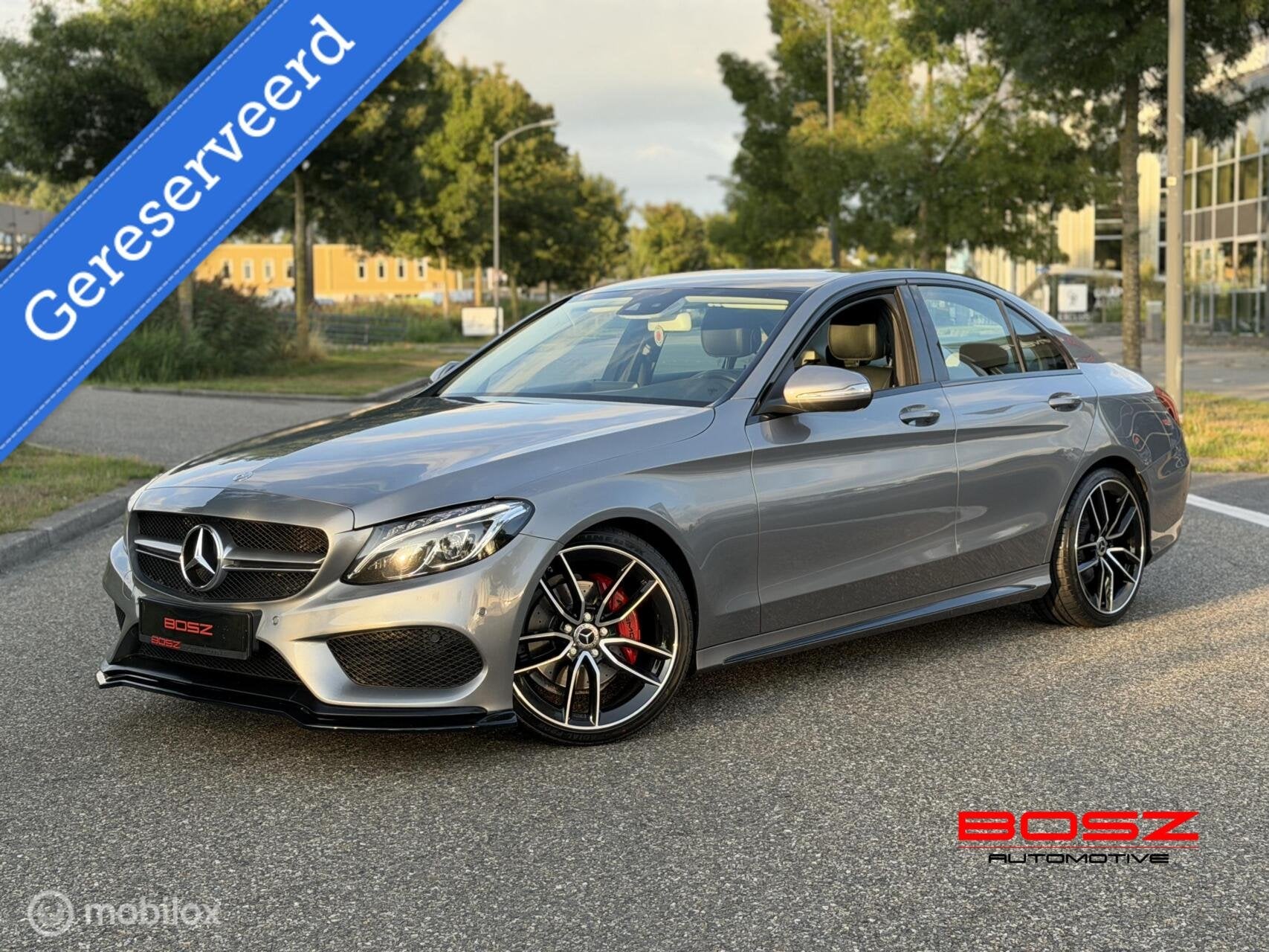 Mercedes C-klasse C200 AMG C43 LED CRUISE AMBIENT TREKHAAK, Auto's, Automaat, 1800 kg, Euro 6, 4 cilinders