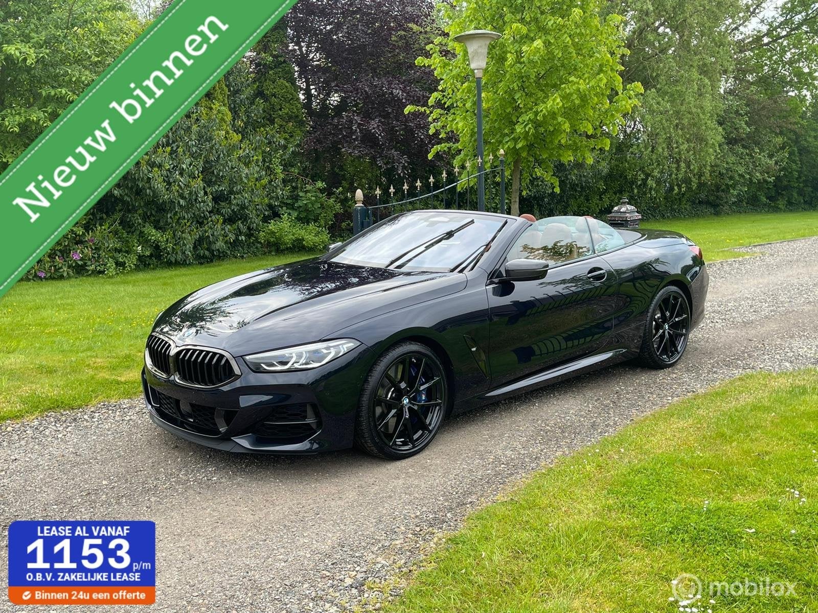 BMW M850i xDrive High Executive M-SPORT FULL NP 191.951, Auto's, Automaat, Dealer onderhouden, Cabriolet, Zwart