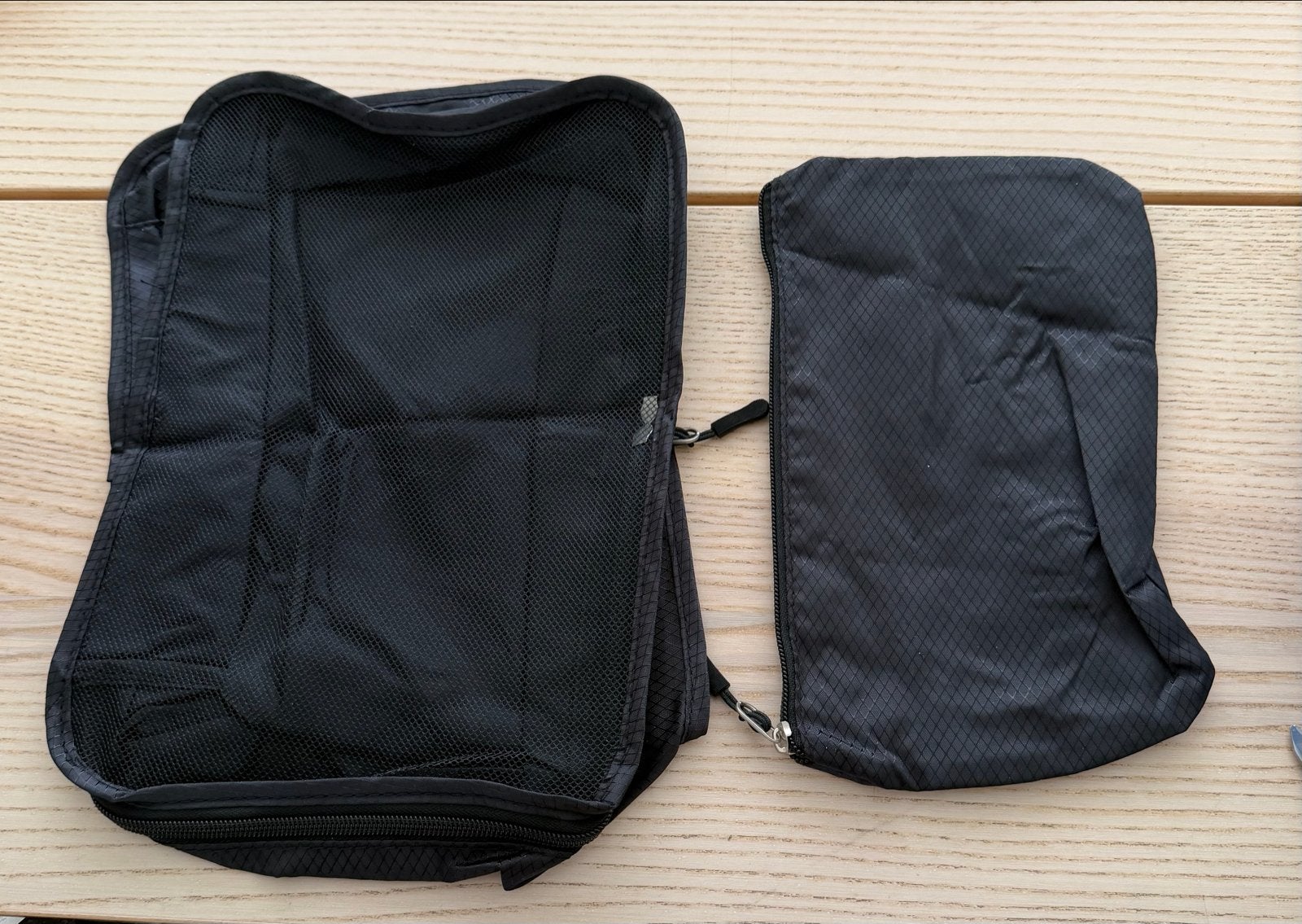 Zwarte Packing Cubes Set - Reisorganizers, Ophalen of Verzenden, Zo goed als nieuw