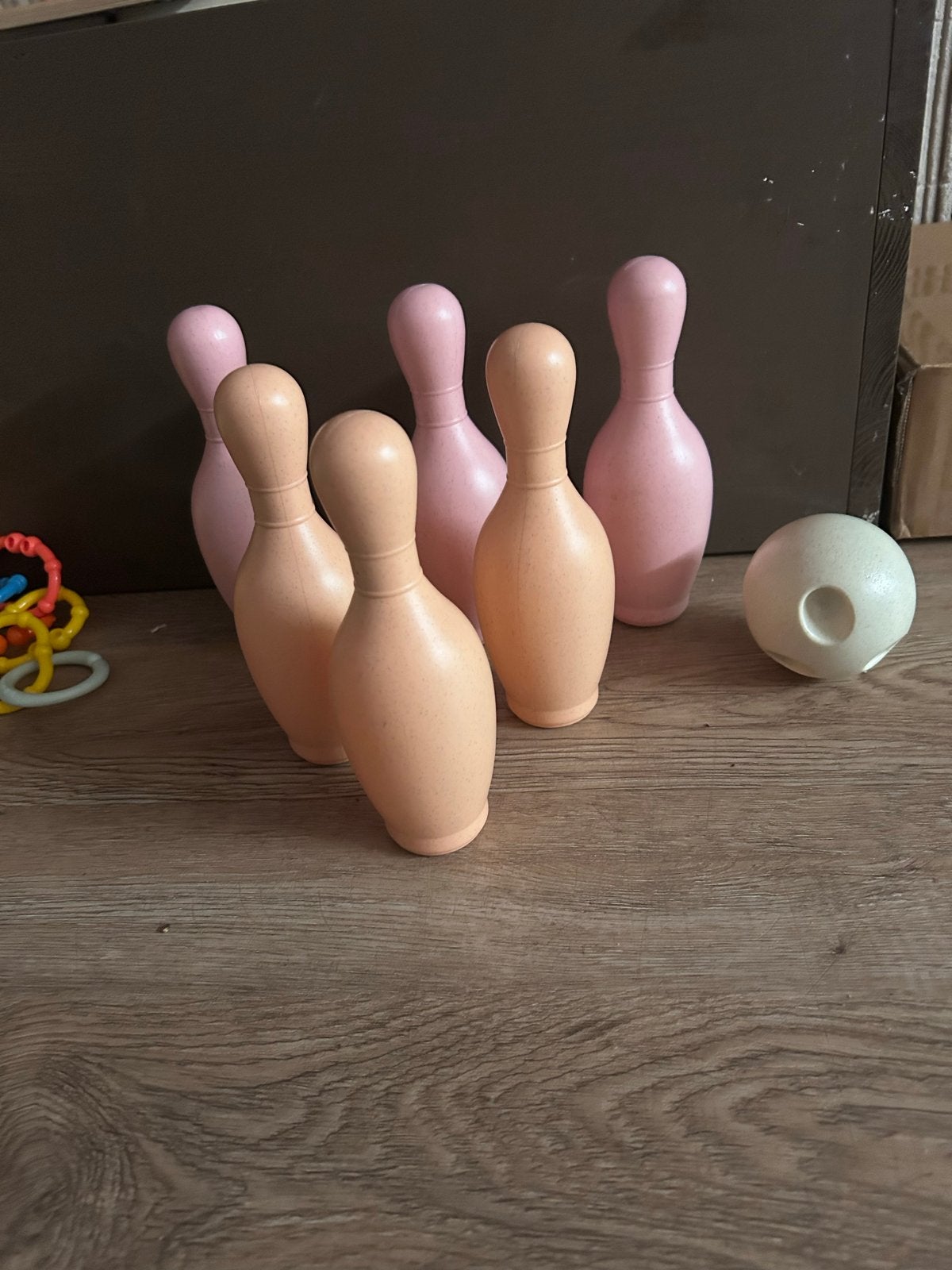 Bowling kegel setje voor dreumes en peuter - kunststof, Ophalen, Zo goed als nieuw, Overige typen