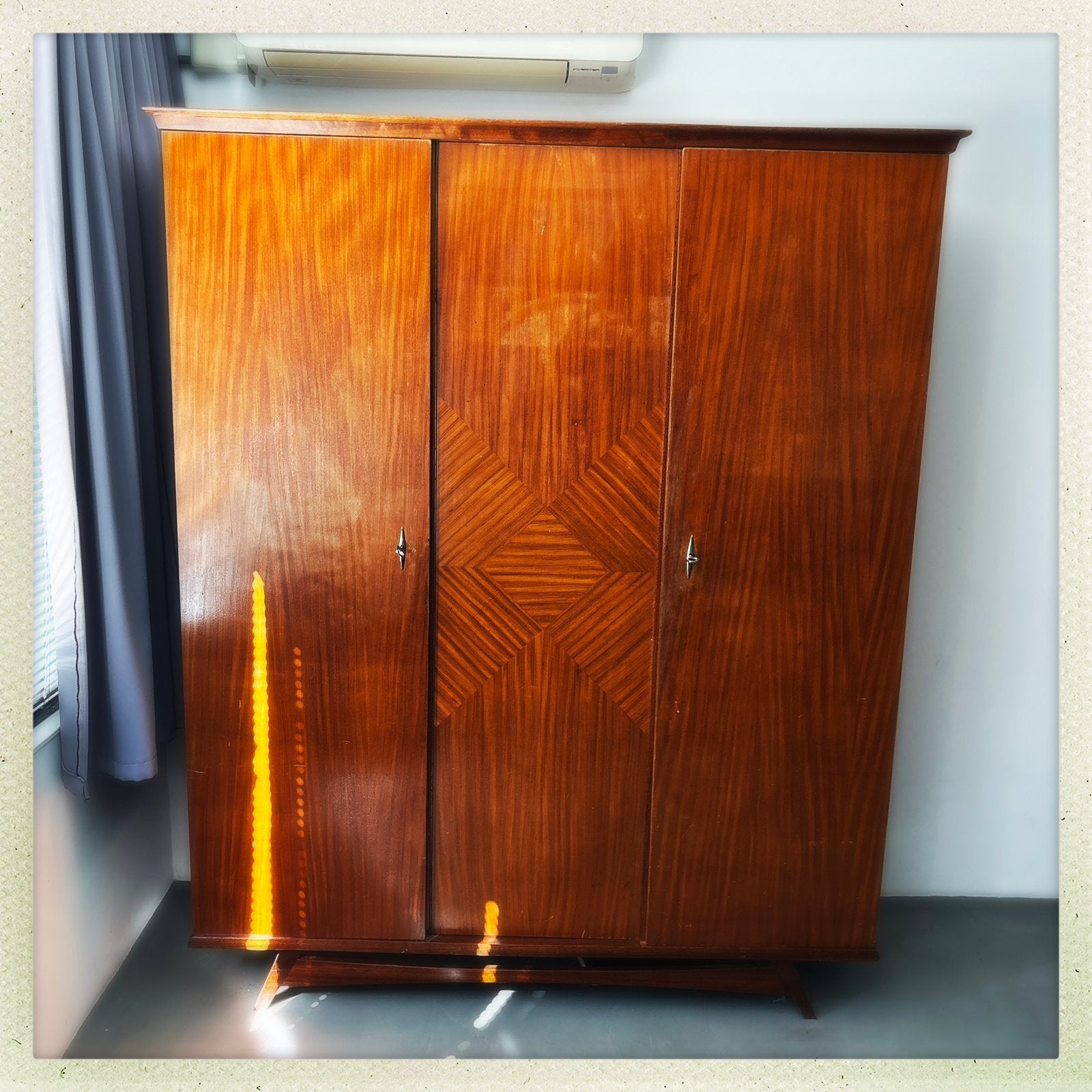 Vintage mid-century design kledingkast, Antiek en Kunst, Antiek | Meubels | Kasten, Ophalen