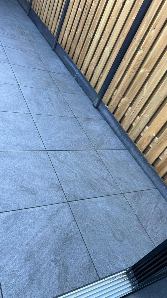 6 keramische tegels 60x60x3cm Pietra Serena antraciet, Ophalen, Keramiek, Nieuw, Minder dan 5 m²