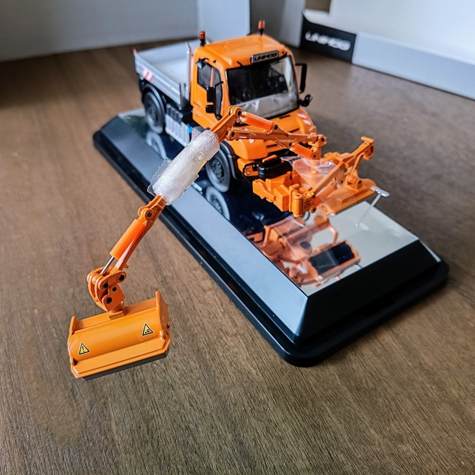 UNIMOG U430 KLEPELMAAIER NZG, Ophalen of Verzenden, Nieuw, Hijskraan, Tractor of Landbouw, NZG