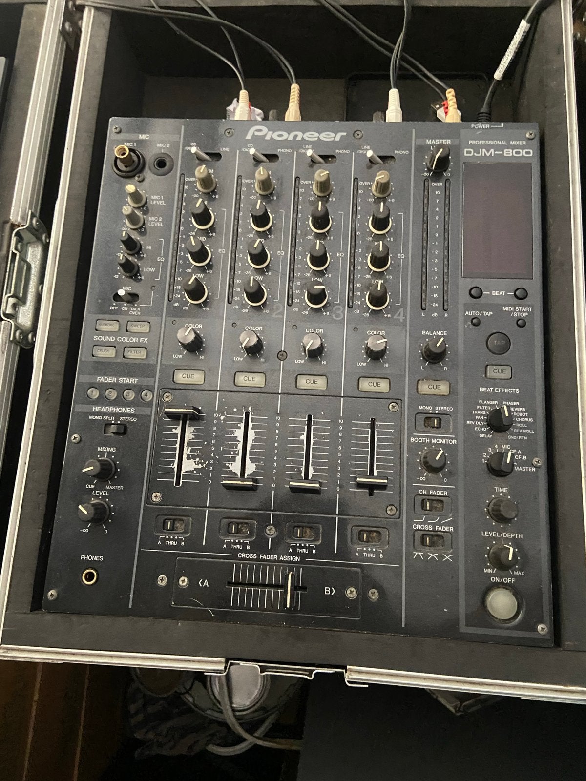 Pioneer DJ-set: DJM-800 mixer en 2x CDJ-2000 spelers, Ophalen of Verzenden, Gebruikt, Dj-set, Pioneer
