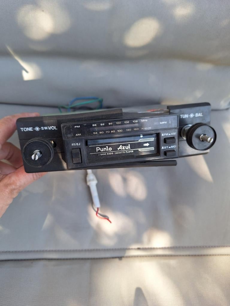 Vintage Punto Azul Autoradio Cassettespeler - Made in Korea, Ophalen of Verzenden, Gebruikt
