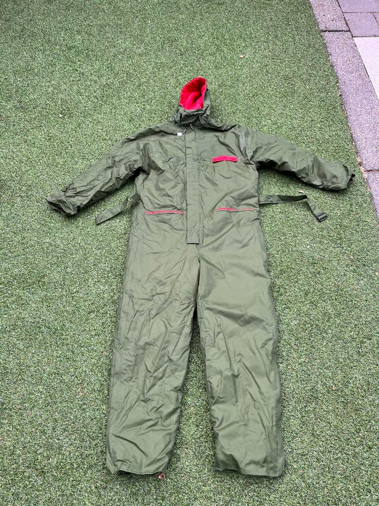 Groene vis overall met rode voering - Maat XL, Ophalen, Nieuw