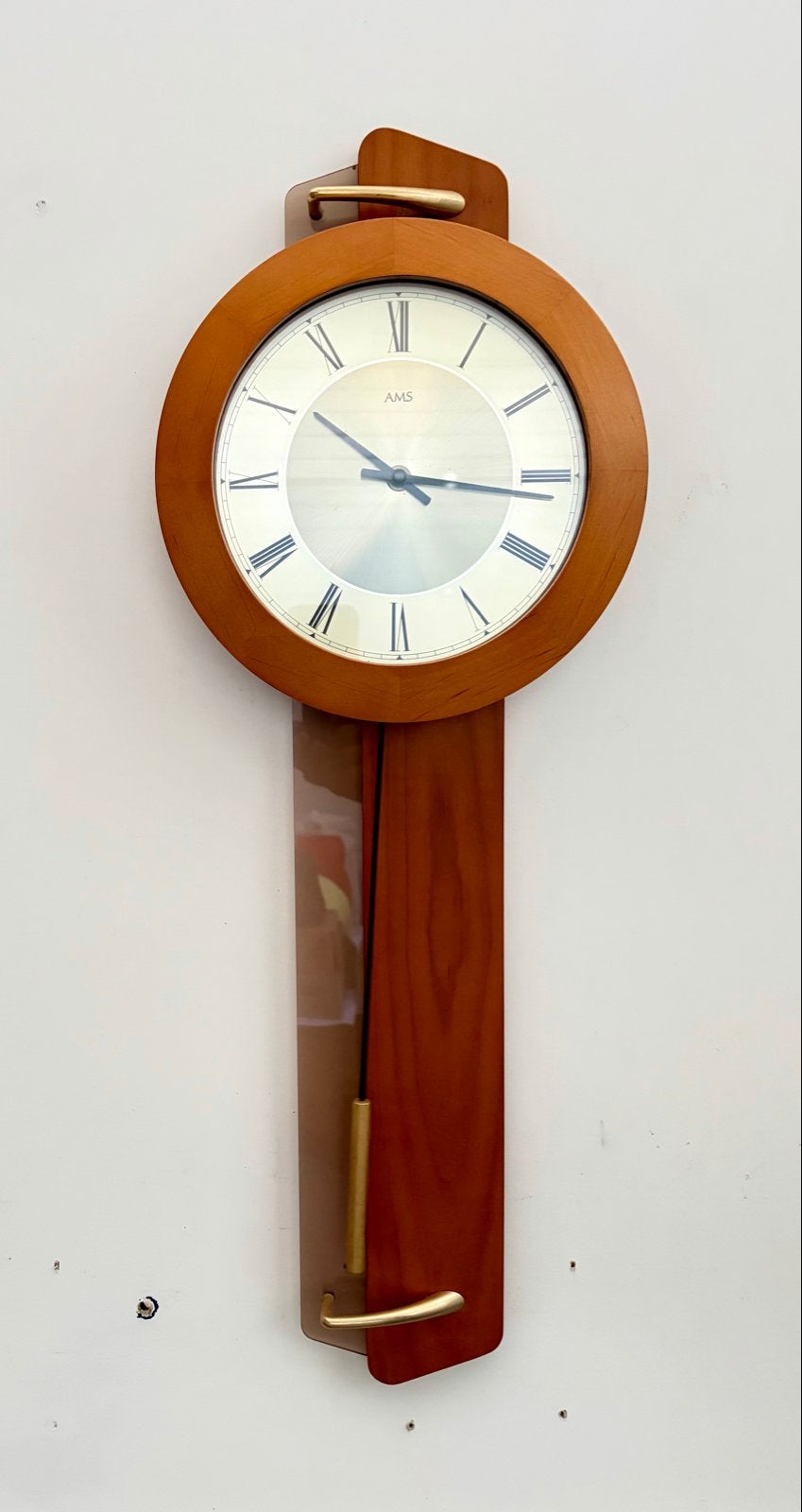 Tijdloze AMS wandklok met slinger - Klassiek design, Ophalen