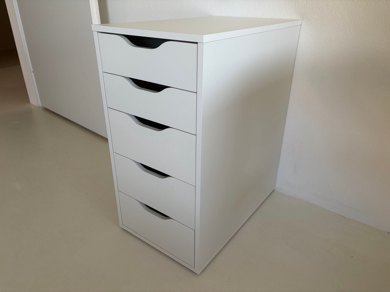 Ladeblok met 5 laden, wit zgan, Huis en Inrichting, Kasten | Ladekasten, Ophalen, Gebruikt, 5 laden of meer, 50 tot 75 cm