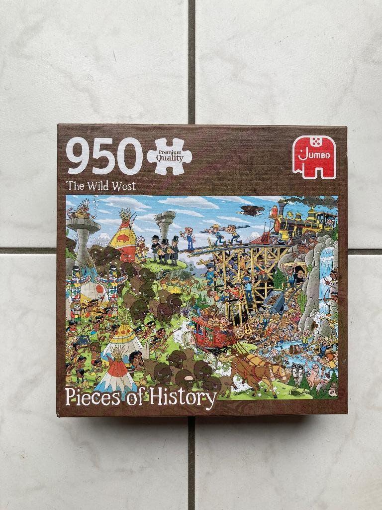 Puzzel Jumbo The wild west, Pieces of history , 950 stukjes, Hobby en Vrije tijd, Denksport en Puzzels, Ophalen of Verzenden, 500 t/m 1500 stukjes