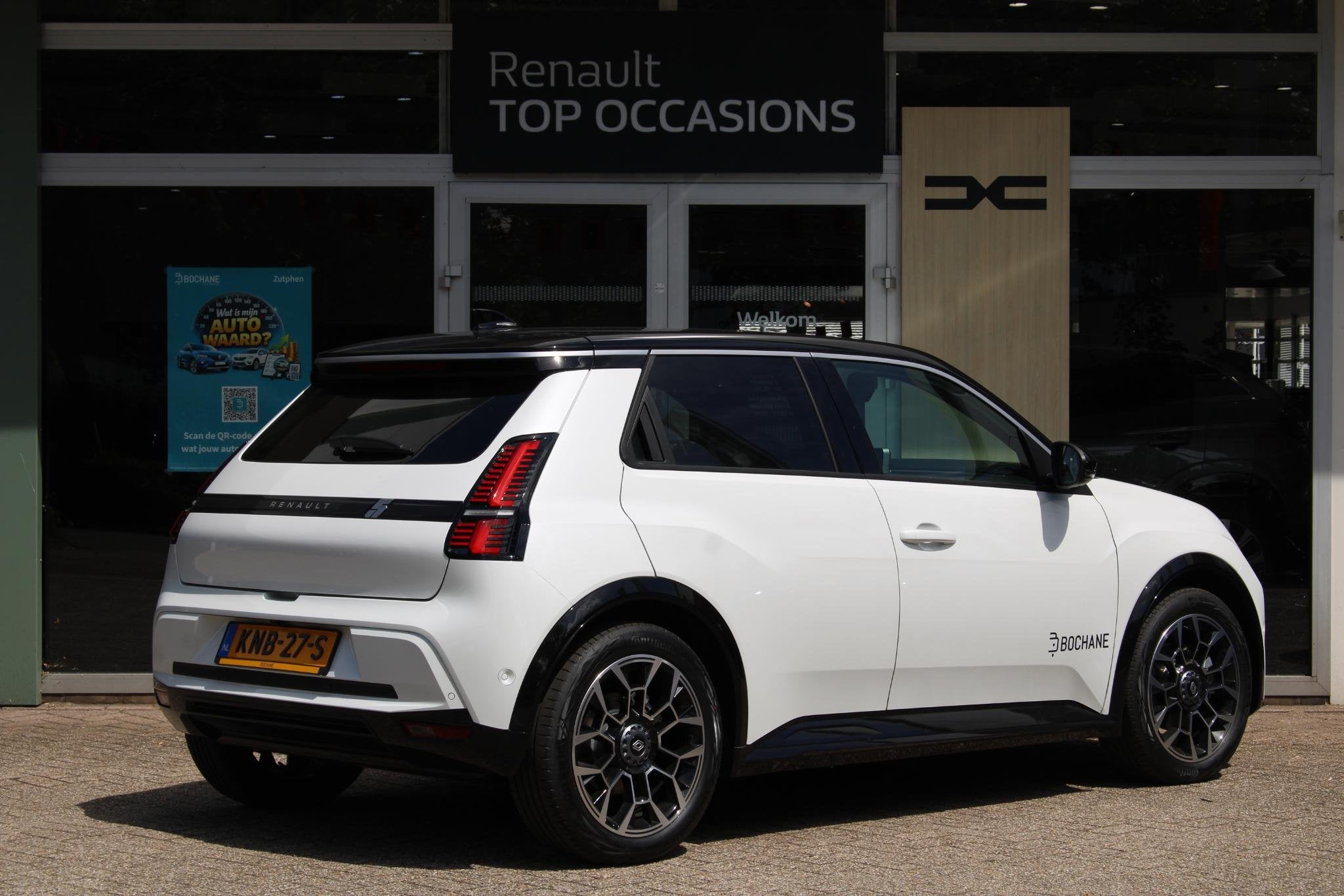 Renault 5 comfort range Roland-Garros 52 kWh | DEMO | Harman, Auto's, Huisgarantie, Leder en Stof, Wit, Origineel Nederlands
