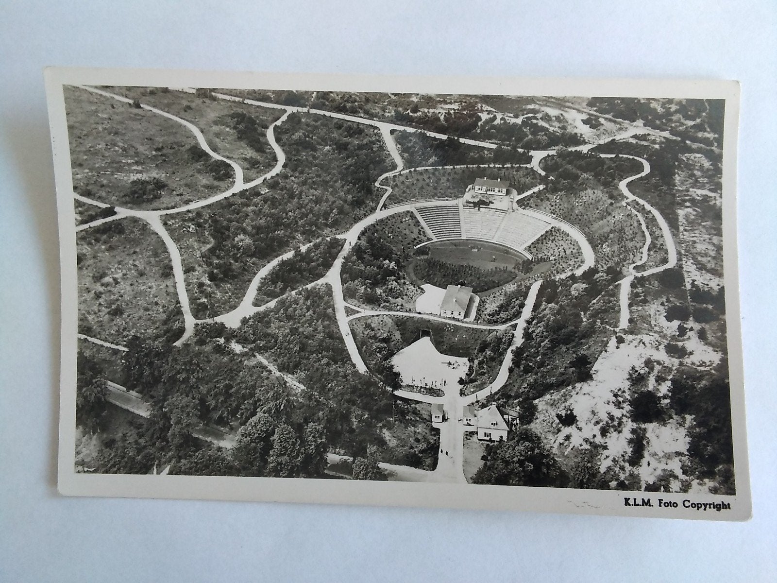 Ansichtkaart Bloemendaal St. Openluchttheater KLM Luchtfoto, Verzenden, 1940 tot 1960, Noord-Holland