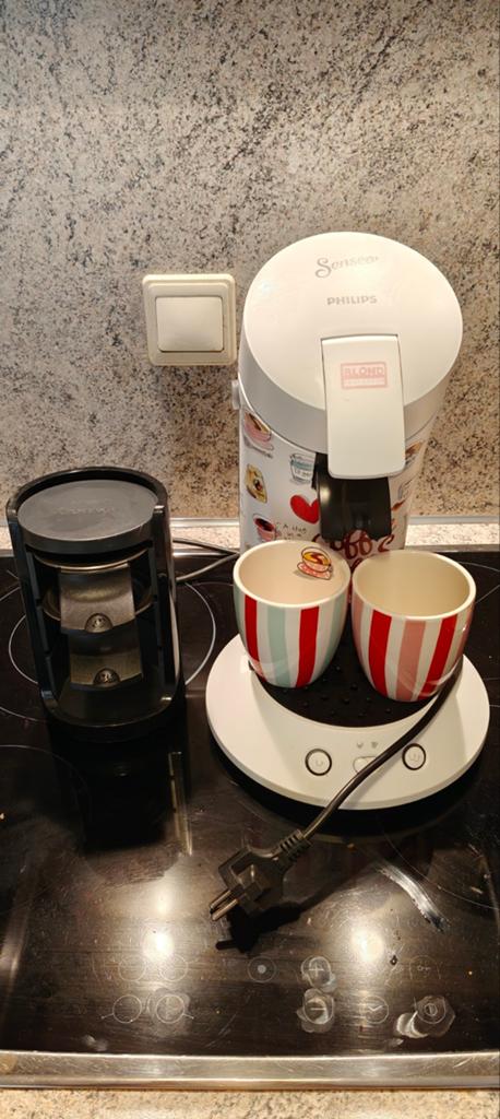 Senseo Blond koffie apparaat limited edition+ extra's, Ophalen, Zo goed als nieuw, Koffiemachine