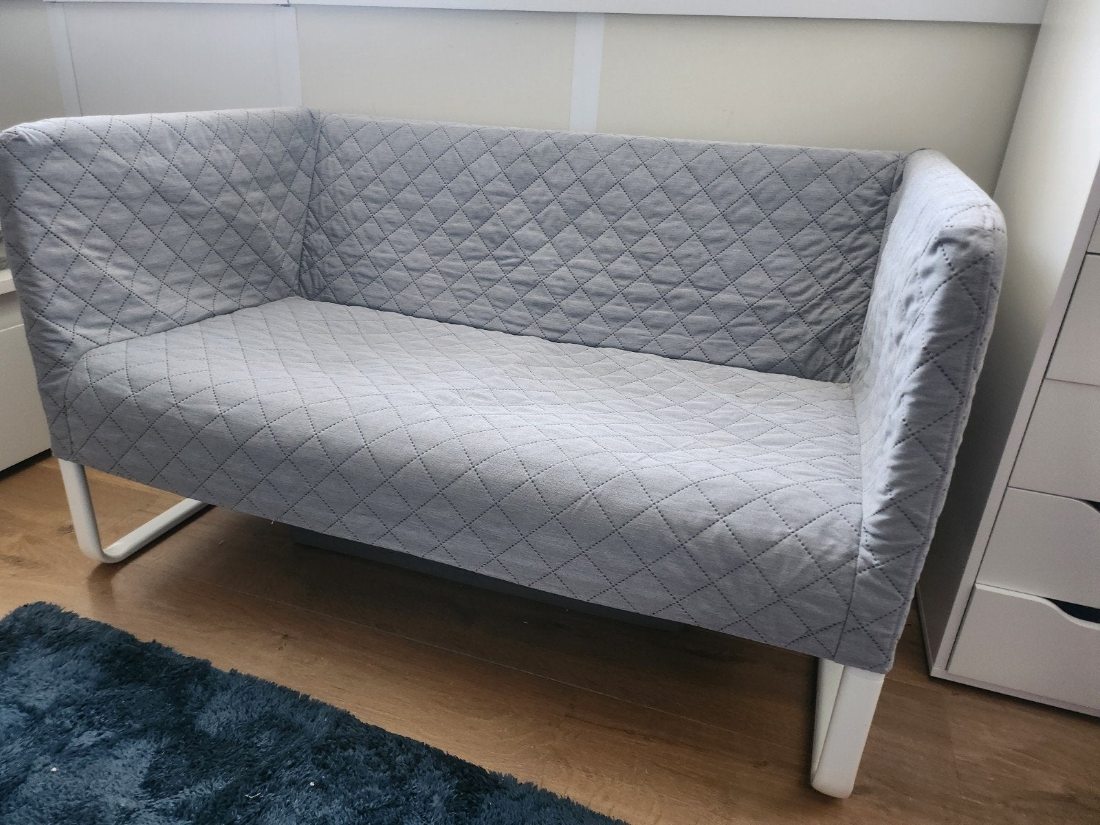 Ikea Knopparp lichtgrijs zo goed als nieuw, Huis en Inrichting, Banken | Sofa's en Chaises Longues, Ophalen, Zo goed als nieuw