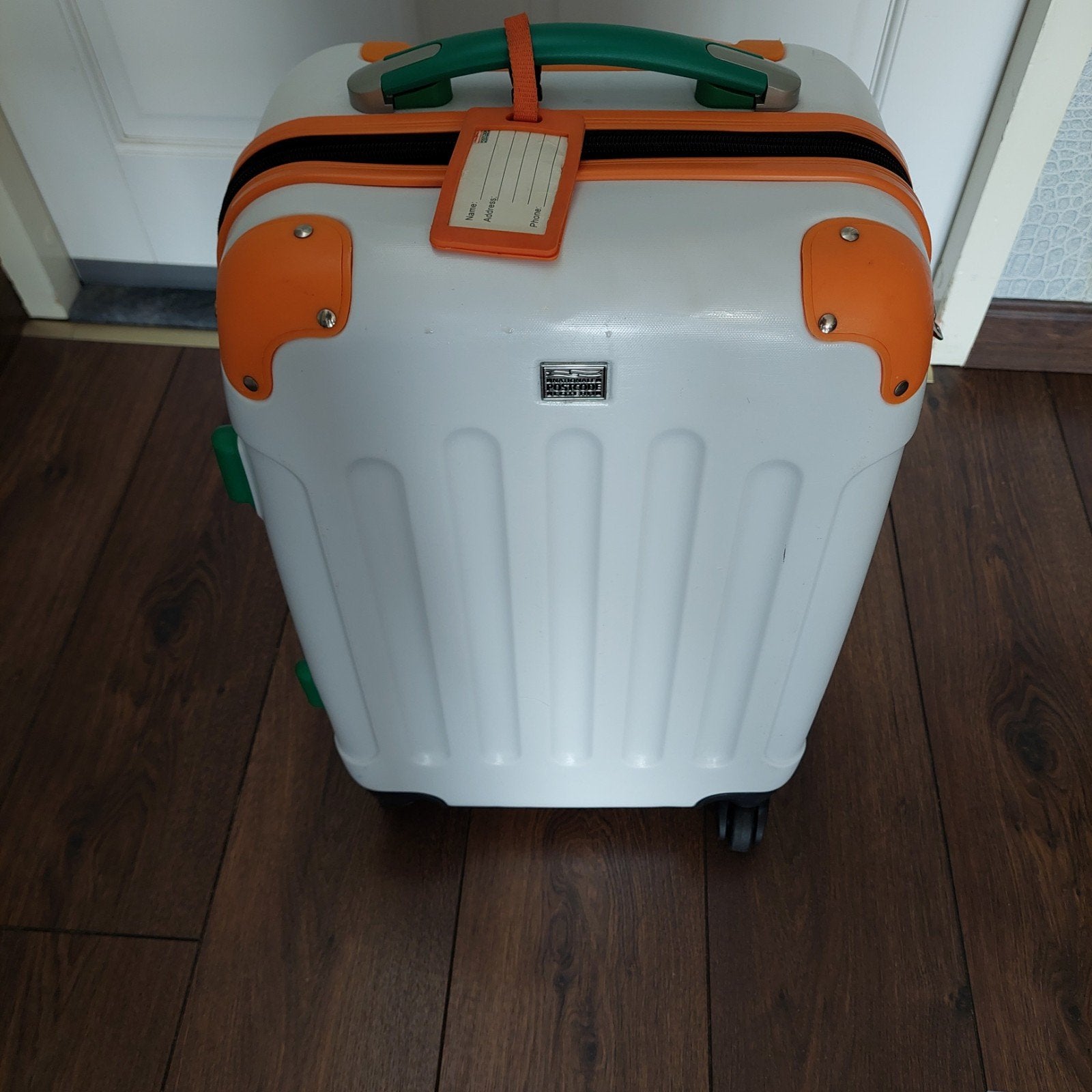 Handige postcodeloterij reiskoffer met wieltjes en uitschuif, Ophalen, Hard kunststof, 50 tot 60 cm, Uitschuifbare handgreep