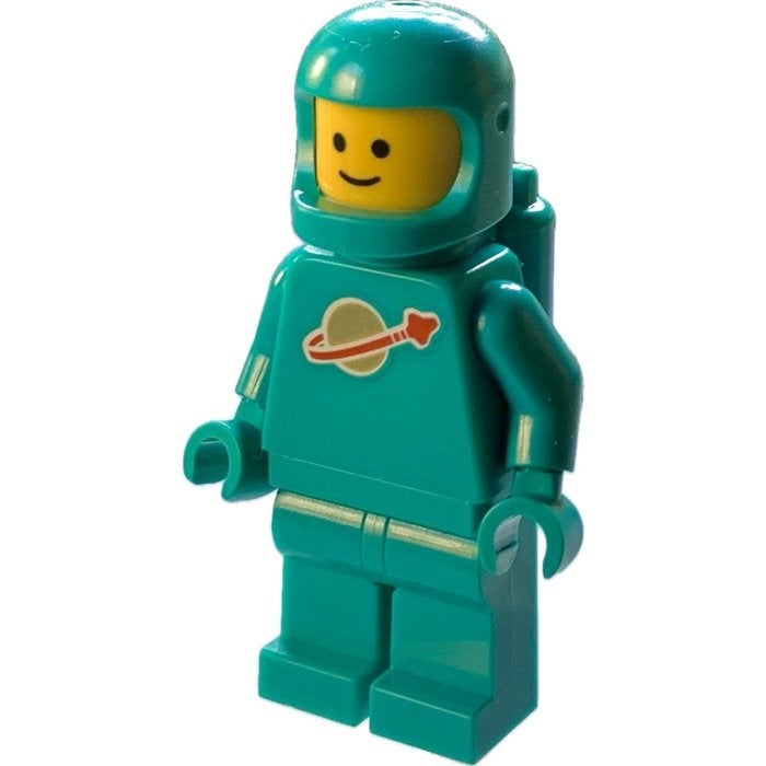 NIEUW lego CLASSIC SPACE poppetje minifigure TURQUOISE, Lego, Nieuw, Ophalen of Verzenden, Minifiguur