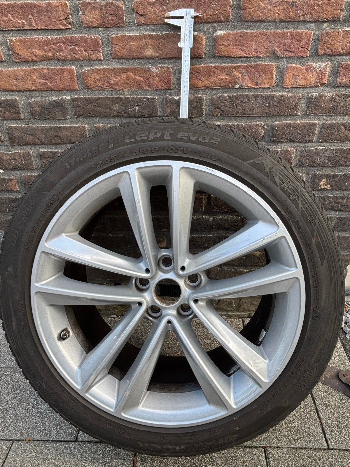 19” BMW Alu breedset (245/275) met winterbanden, Banden en Velgen, Winterbanden, Personenwagen, Ophalen
