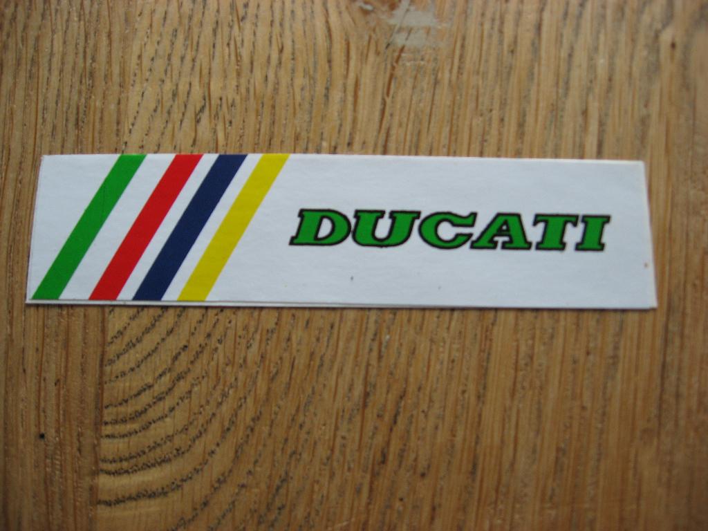 Ducati Vintage Sticker, Ophalen, Nieuw, Auto of Motor