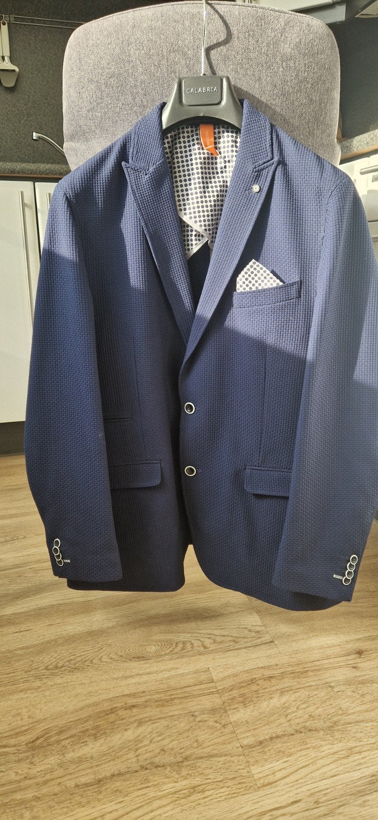Casual Blazer Blue Industry - Maat 54 (L) - Stretch, Maat 52/54 (L), Blue Industry, Blauw, Ophalen of Verzenden