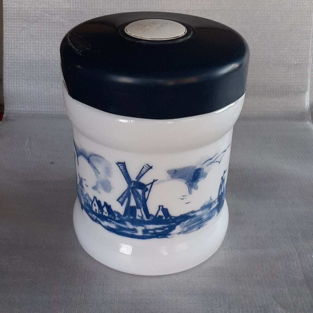 Vintage opaline sigaren pot / tabakspot, Ophalen