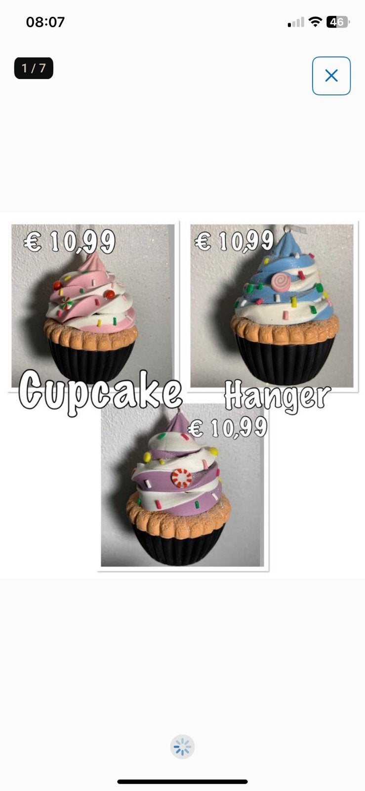 Cupcake hangers van kurt adler, Diversen, Kerst, Ophalen of Verzenden, Nieuw