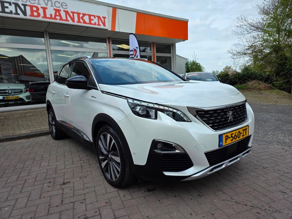 Peugeot 3008 1.6 HYbrid4 300 GT BJ.2020 / Navi / LED Koplamp, Auto's, Peugeot, Euro 6, 4 cilinders, Wit, Plug-in hybride