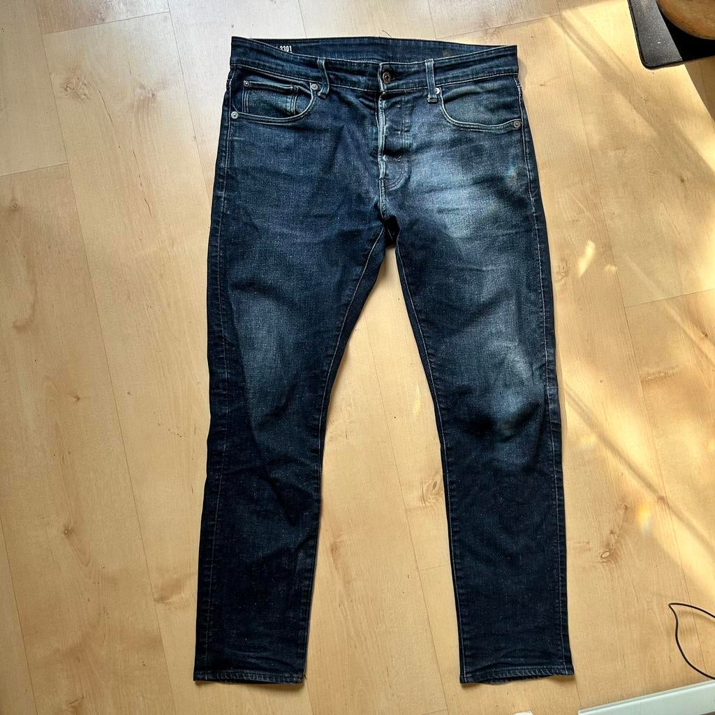 G-Star spijkerbroek heren 3301 slim fit 31-30, Kleding | Heren, Spijkerbroeken en Jeans, Blauw, W32 (confectie 46) of kleiner