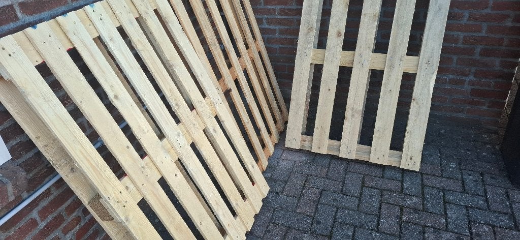 pallets 3x  120 x 80 cm. gratis af te halen, Ophalen, Gebruikt