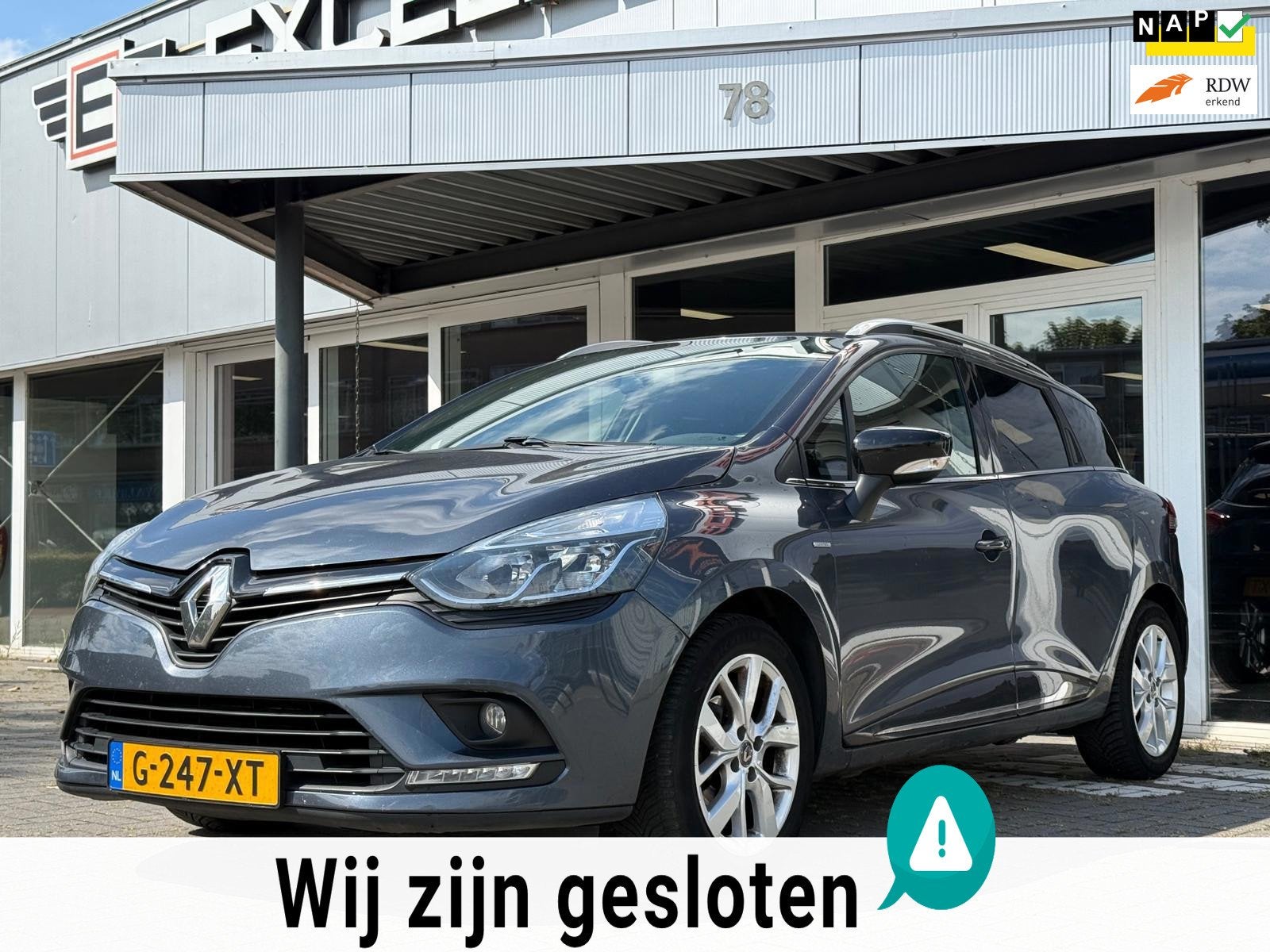 Renault Clio Estate 0.9 TCe Limited, Auto's, Renault, Voorwielaandrijving, 898 cc, Stof, Gebruikt