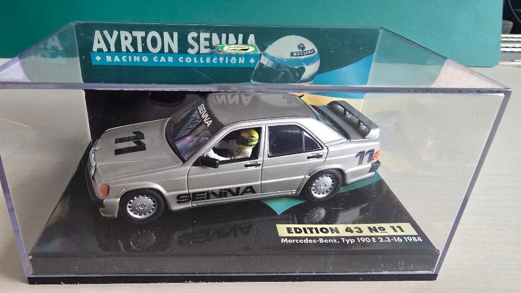 Ayrton Senna - Mercedes-Benz 190E 2.3-16 1984 modelauto, Ophalen of Verzenden, Zo goed als nieuw, Auto, Overige merken