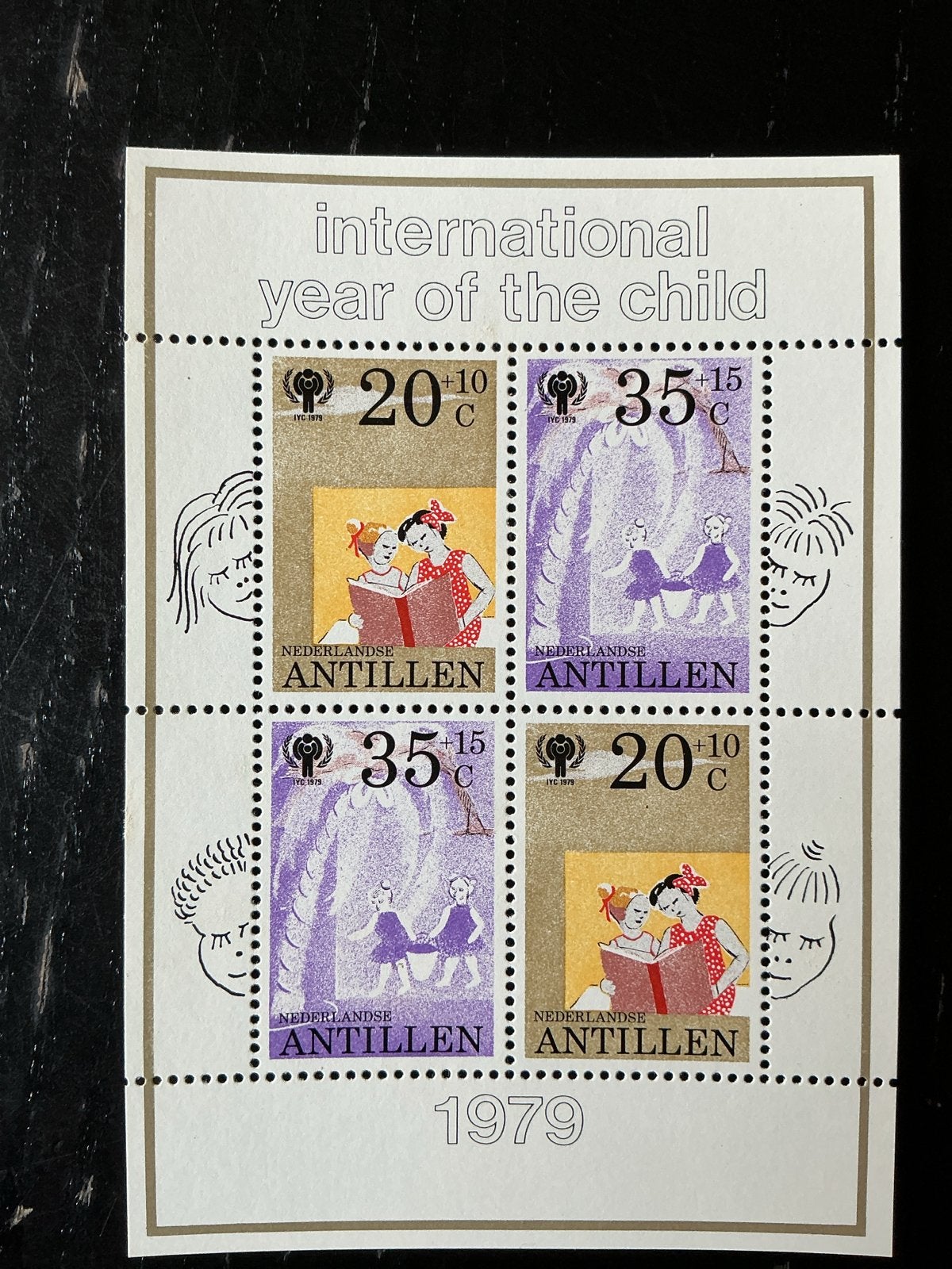 Nederlandse Antillen 1979 - Internationaal Jaar van het Kind, Postzegels en Munten, Ophalen of Verzenden, Postfris