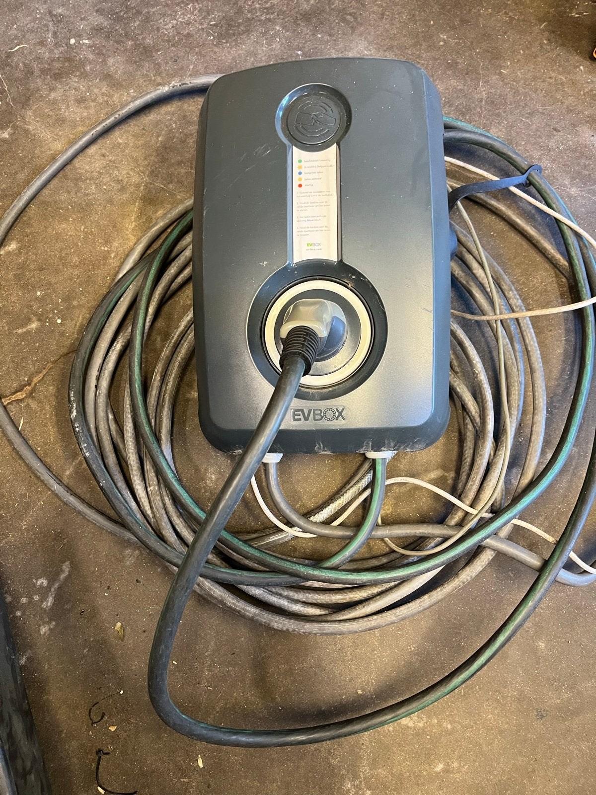 EVBox 11 kW Laadpaal 3-fase met 5m vaste Type 2 kabel, Ophalen, Gebruikt, Laadpaal
