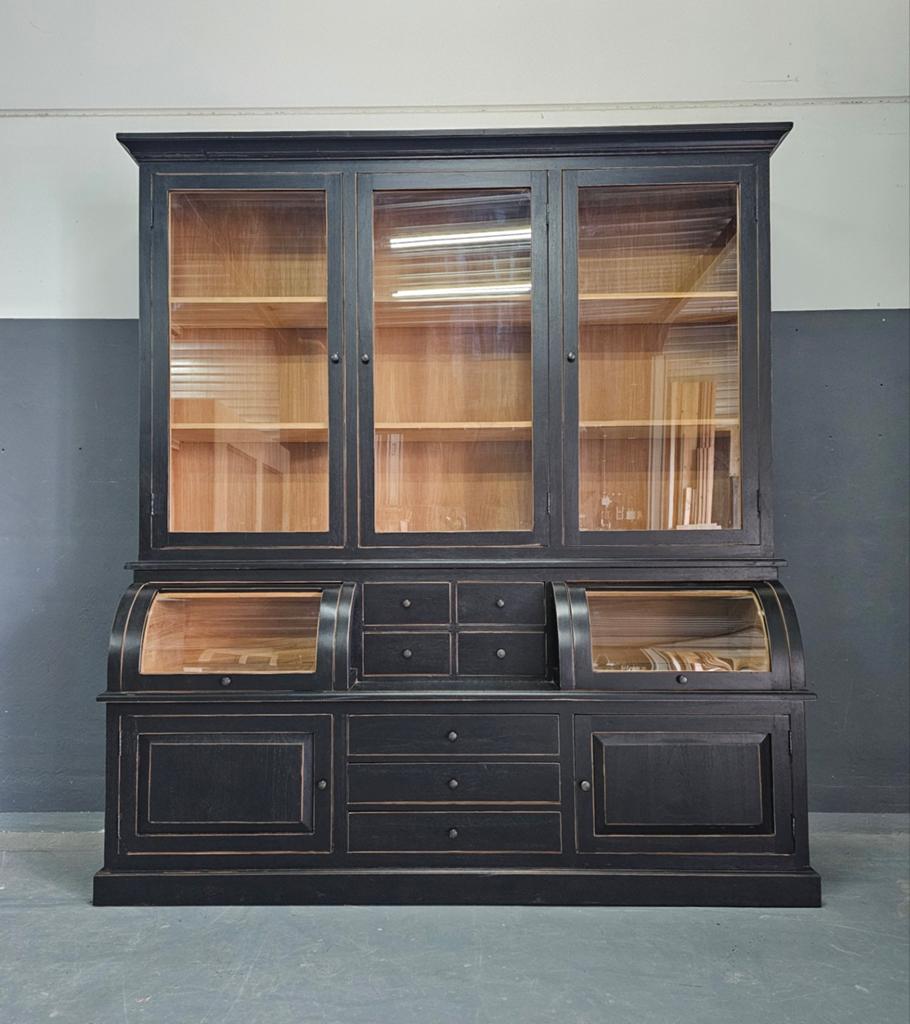 Teakhouten buffetkast / schoolkast / apothekerskast, Huis en Inrichting, Kasten | Buffetkasten, Ophalen of Verzenden, 50 tot 75 cm