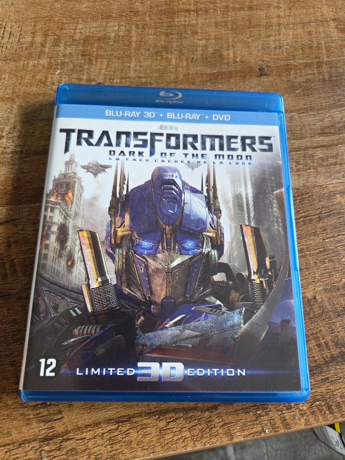 Transformers: Dark of the Moon 3D Blu-ray + Blu-ray + DVD, Cd's en Dvd's, Ophalen of Verzenden, Zo goed als nieuw, Science Fiction en Fantasy