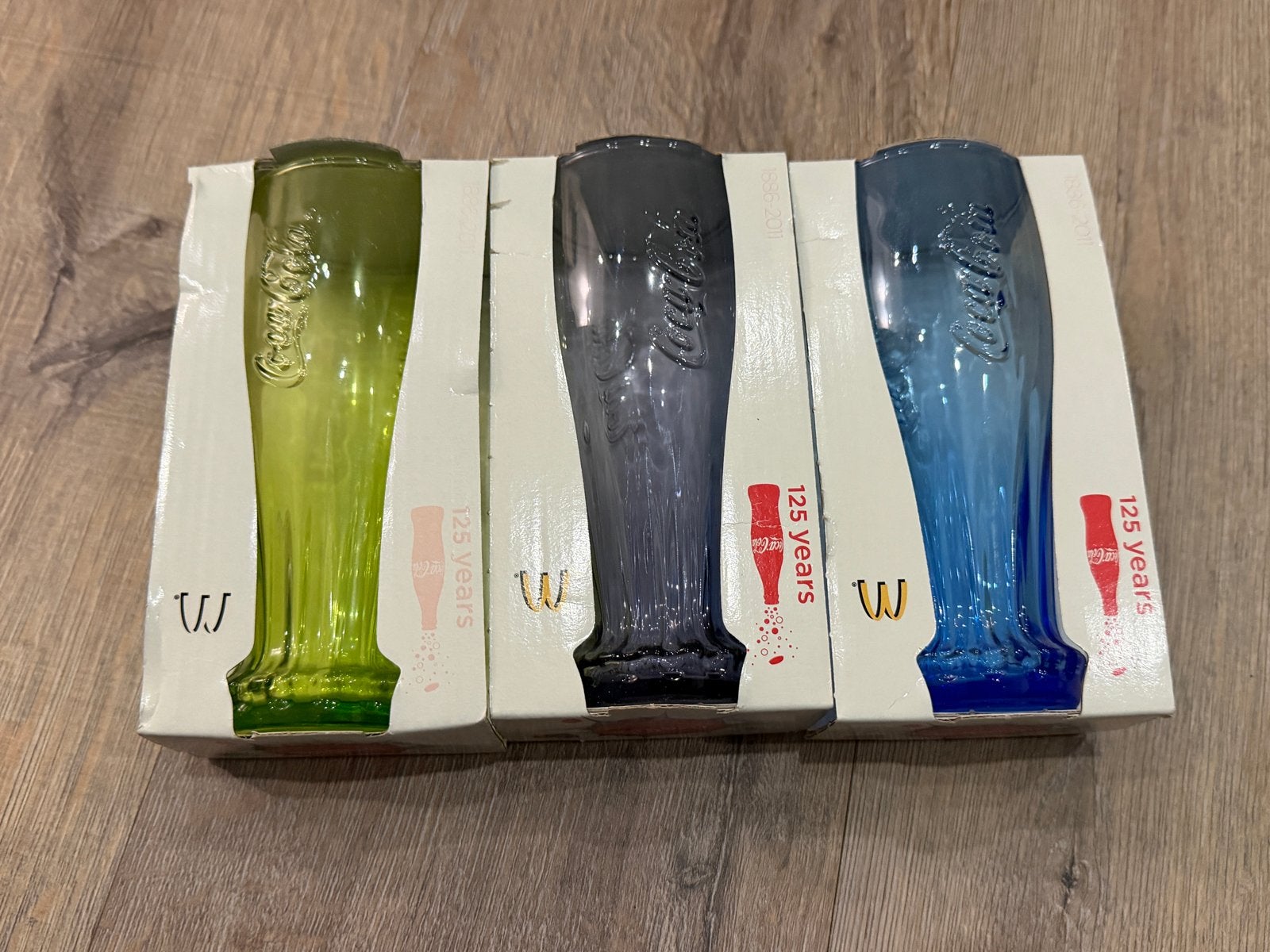 Coca-Cola Glazen Set - 125 Jaar Editie (3 stuks), Ophalen of Verzenden, Nieuw